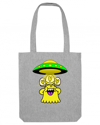 Funny Alien Heather Grey