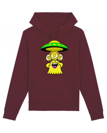 Funny Alien Burgundy