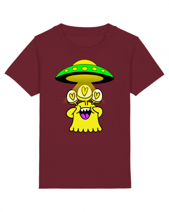 Funny Alien Burgundy