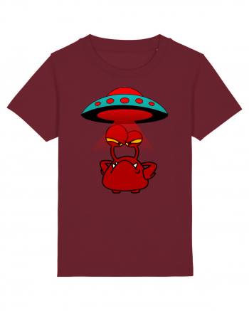 Funny Alien Burgundy