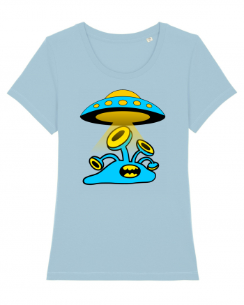 Funny Alien Sky Blue