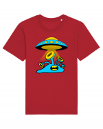 Funny Alien Tricou mânecă scurtă Unisex Rocker