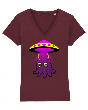 Funny Alien Burgundy