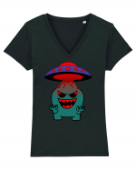 Funny Alien Tricou mânecă scurtă guler V Damă Evoker