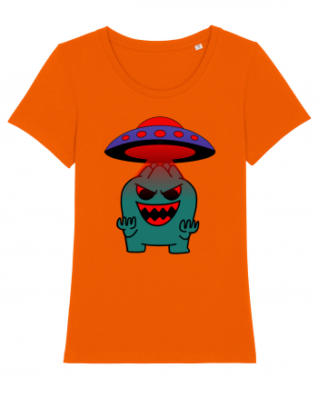 Funny Alien Bright Orange