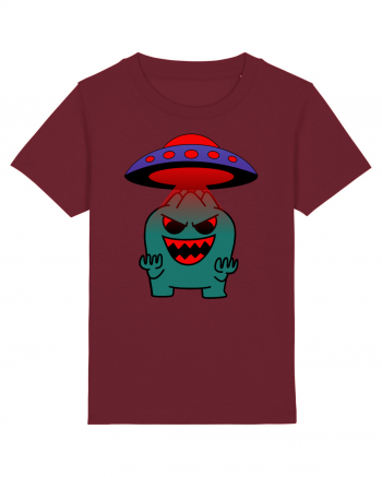 Funny Alien Burgundy