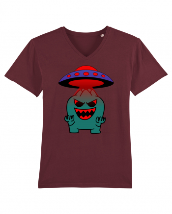 Funny Alien Burgundy