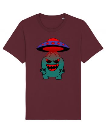 Funny Alien Burgundy