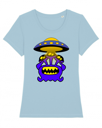 Funny Alien Sky Blue