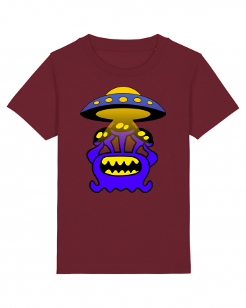 Funny Alien Burgundy