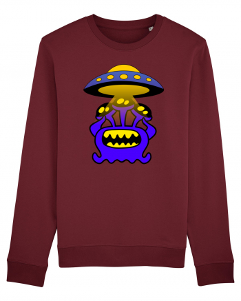 Funny Alien Burgundy