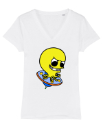 Funny Alien Tricou mânecă scurtă guler V Damă Evoker