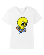 Funny Alien Tricou mânecă scurtă guler V Bărbat Presenter