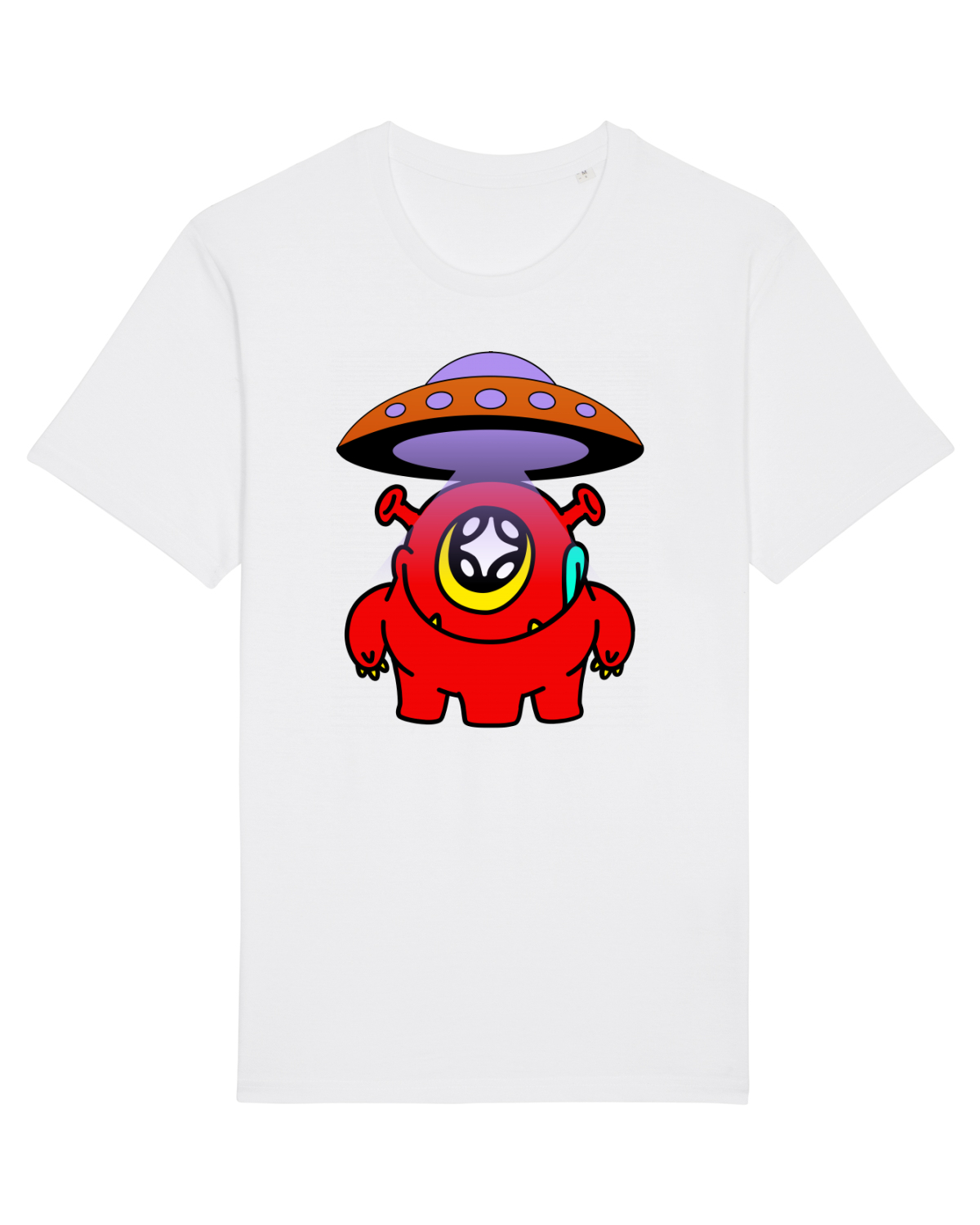 Tricou mânecă scurtă Unisex Rocker White