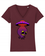 Funny Alien Tricou mânecă scurtă guler V Damă Evoker