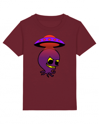 Funny Alien Burgundy