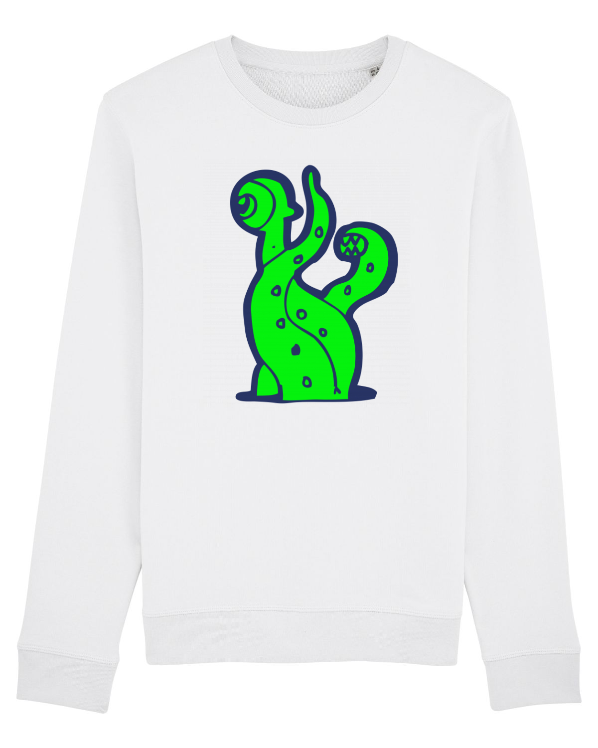 Bluză mânecă lungă Unisex Rise White