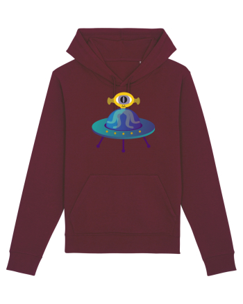 Alien And UFO Burgundy