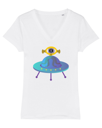 Alien And UFO White