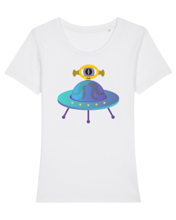 Alien And UFO White