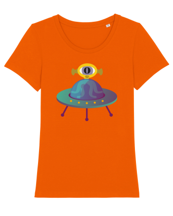 Alien And UFO Bright Orange