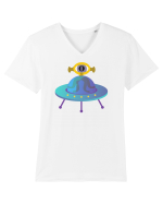 Alien And UFO Tricou mânecă scurtă guler V Bărbat Presenter