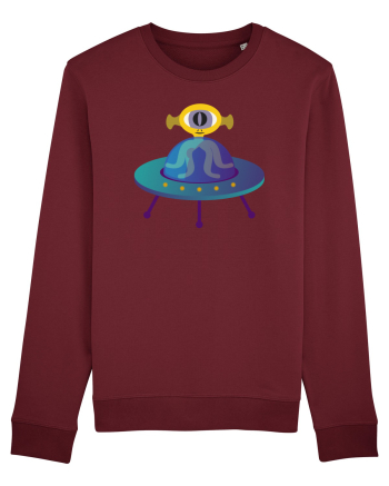Alien And UFO Burgundy