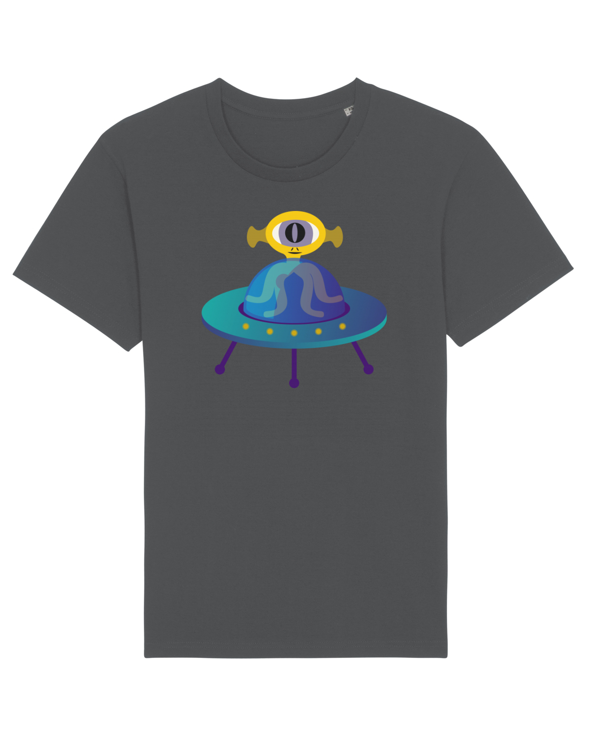 Tricou mânecă scurtă Unisex Rocker Anthracite