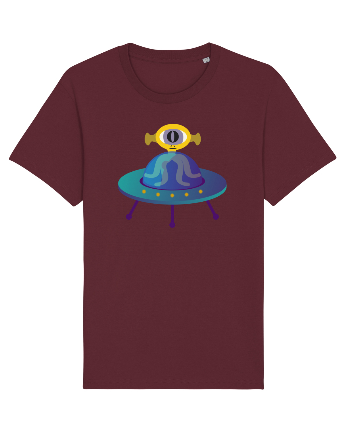 Tricou mânecă scurtă Unisex Rocker Burgundy