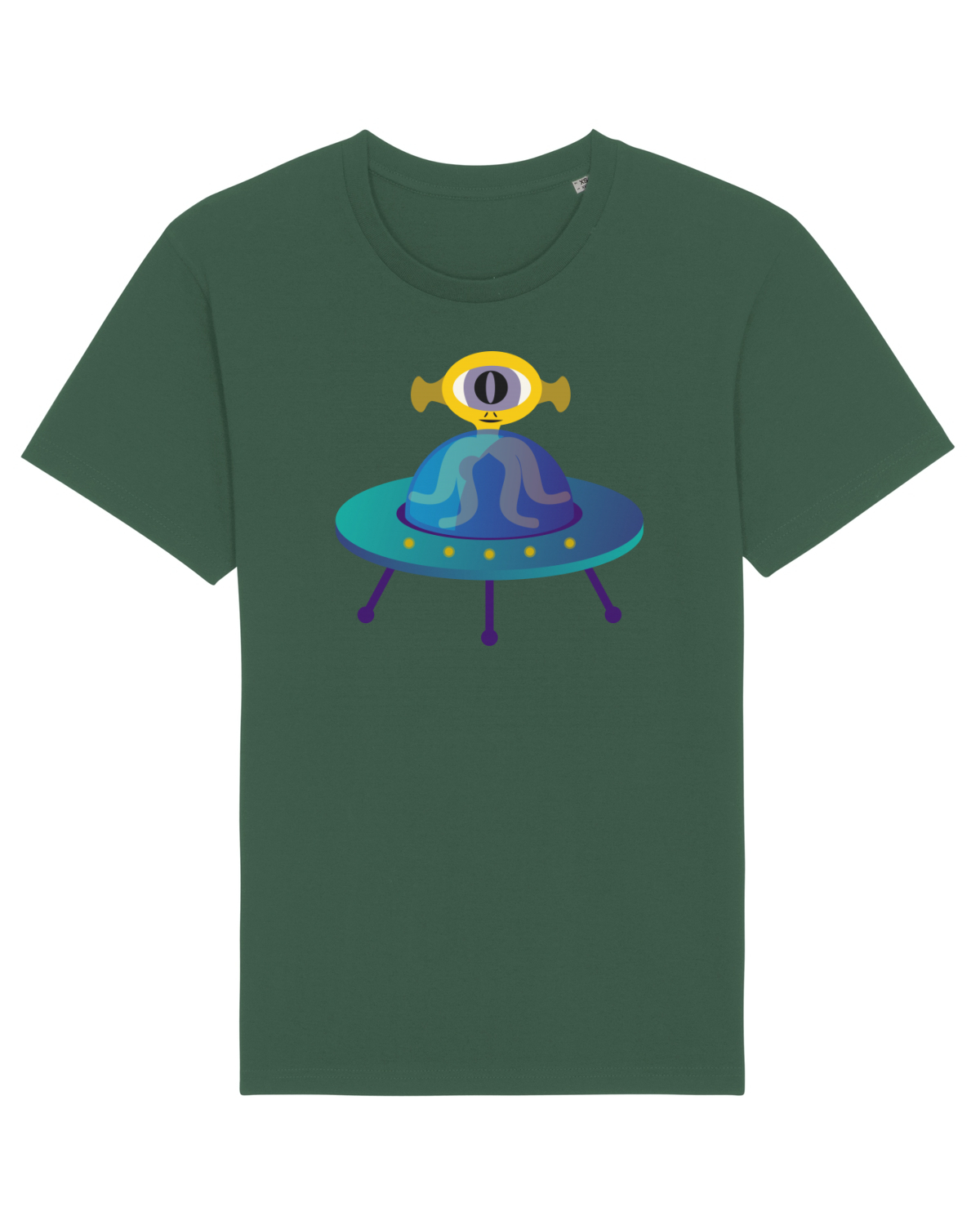 Tricou mânecă scurtă Unisex Rocker Bottle Green
