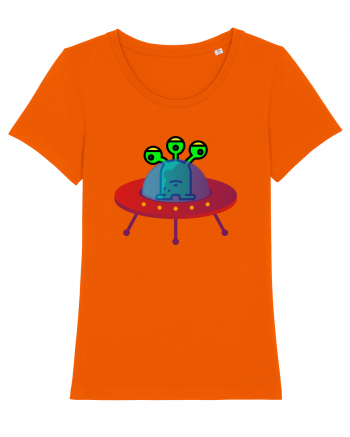 Alien And UFO Bright Orange