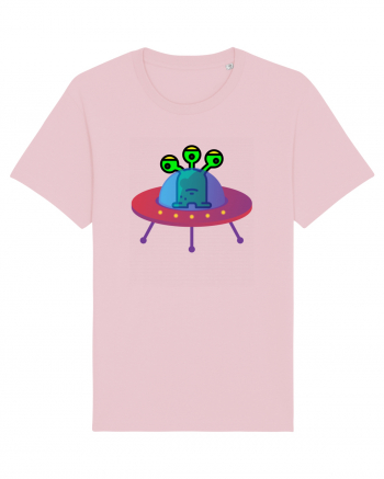 Alien And UFO Cotton Pink