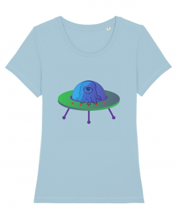 Alien And UFO Sky Blue