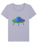 Alien And UFO Tricou mânecă scurtă guler larg fitted Damă Expresser