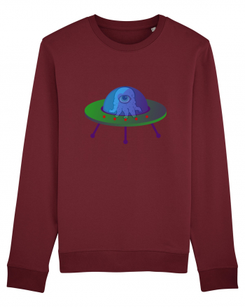 Alien And UFO Burgundy