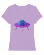 Alien And UFO Tricou mânecă scurtă guler larg fitted Damă Expresser