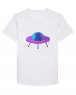 Alien And UFO Tricou mânecă scurtă guler larg Bărbat Skater