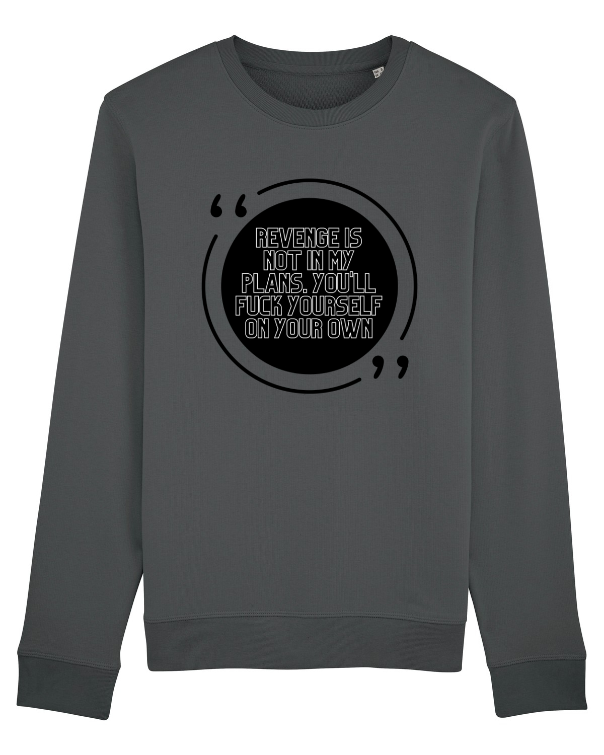 Bluză mânecă lungă Unisex Rise Anthracite