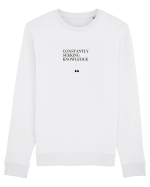 Constantly seeking knowledge Bluză mânecă lungă Unisex Rise