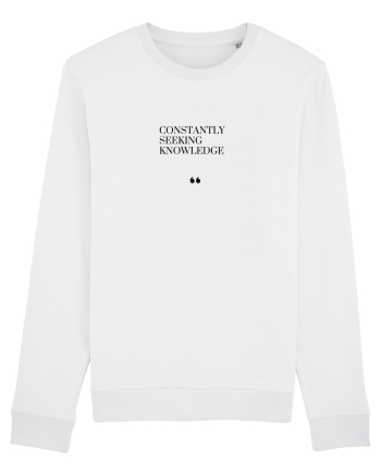 Constantly seeking knowledge White