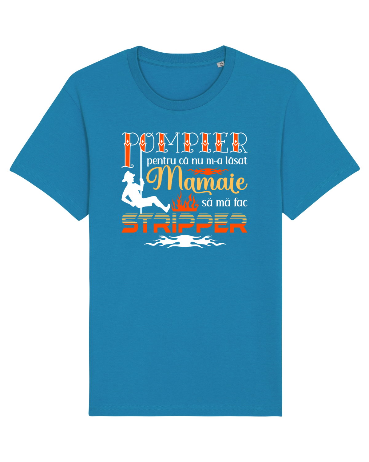 Tricou mânecă scurtă Unisex Rocker Azur