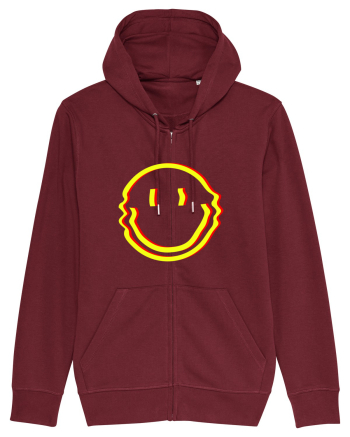 Trippy Smiley Burgundy