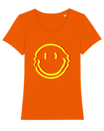 Trippy Smiley Bright Orange