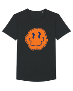 Trippy Smiley Tricou mânecă scurtă guler larg Bărbat Skater