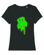 Trippy Smiley Tricou mânecă scurtă guler larg fitted Damă Expresser