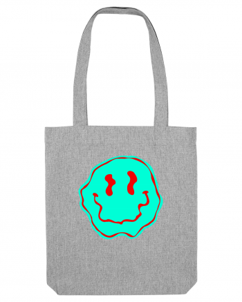 Trippy Smiley Heather Grey