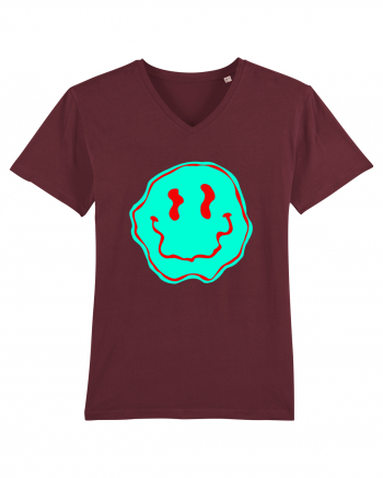 Trippy Smiley Burgundy