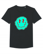 Trippy Smiley Tricou mânecă scurtă guler larg Bărbat Skater