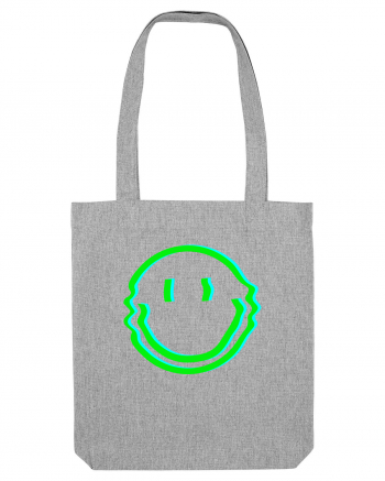 Trippy Smiley Heather Grey