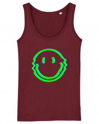 Trippy Smiley Burgundy